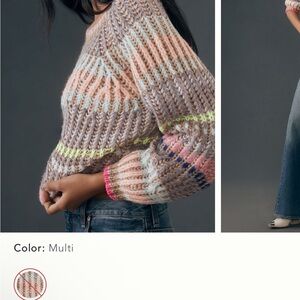 By Anthropologie Emma Multicolor Sweater